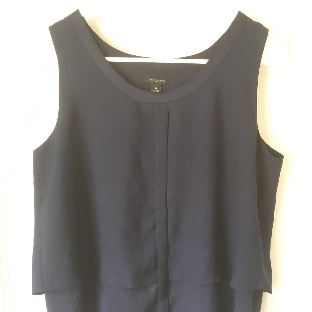 Ann Taylor Navy Blouse